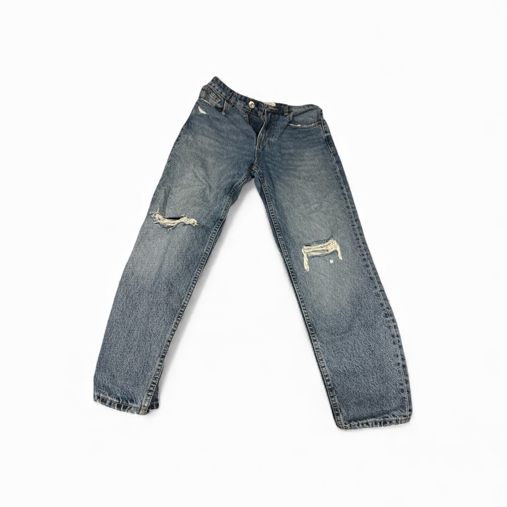Zara Distressed Blue Jeans